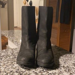 Sorel Black “Leather” Boots Waterproof Size 8.5